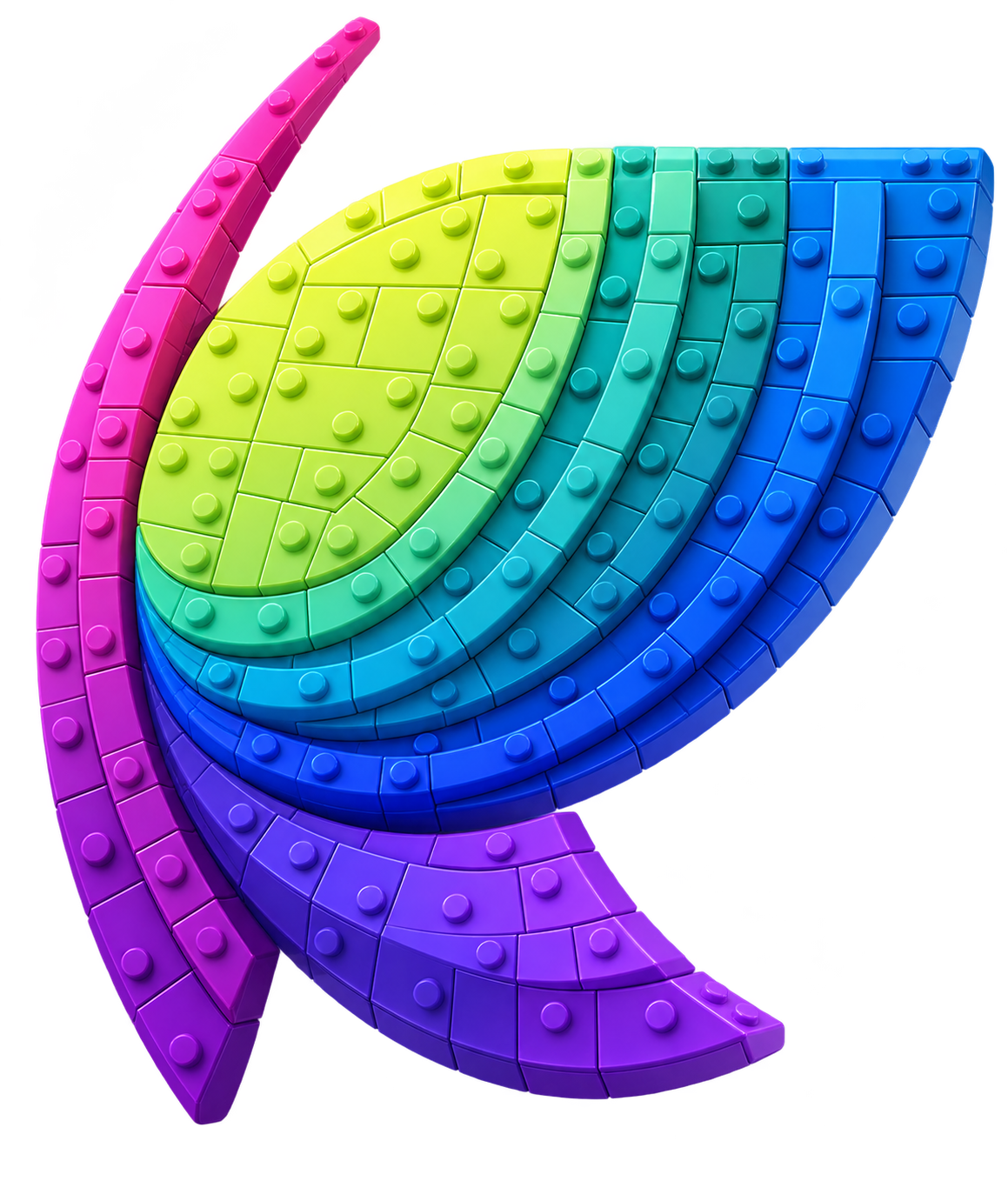 Kalimaty’s colorful mark rebuilt as raised toy bricks